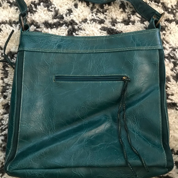 Candie's Dark Green/Teal Tote - Picture 5 of 14